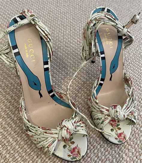 gucci flower heels